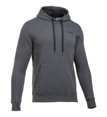 BLUZA UNDER ARMOUR RIVAL FLEECE PULLOVER FITTED HOODIE MEN GRAY XL