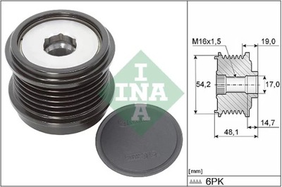 INA 535031010 EMBRAGUE ALT.  