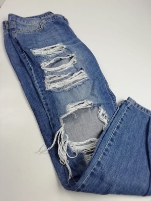 Spodnie jeans dziury rozmiar 40