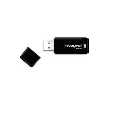 INTEGRAL PENDRIVE BLACK (128GB | USB 2.0) CZARNY