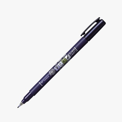 Tombow Fudenosuke Hard - brush pen (czarny)