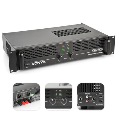 Wzmacniacz stereofoniczny VXA-1500 2x 750W Vonyx