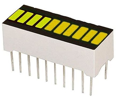 Bargraf SHB10Y, 10x LED, żółty