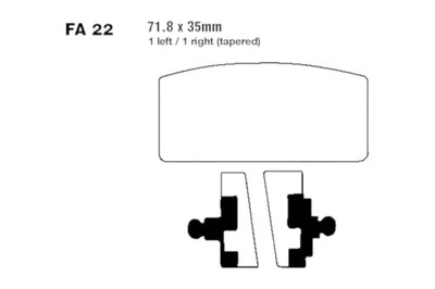 PADS BRAKE EBC FA 022 V (2 SZT.) BMW R80/7S  