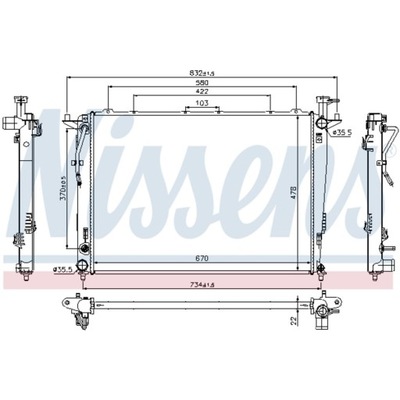 Радіатор kia sorento ii kia sorento ii 09-15 фото №1