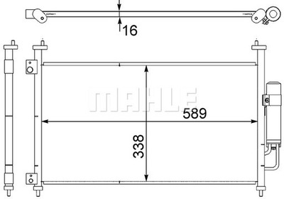 CONDENSADOR RADUADOR DE ACONDICIONADOR HONDA CIVIC VIII HATCHBACK BERLINA 06-  