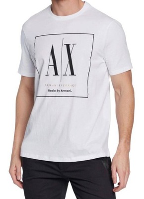 ARMANI EXCHANGE Koszulka męska biała r XL