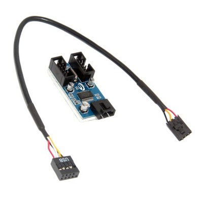9-pinowy adapter USB Header Wewnętrzny koncentrator USB