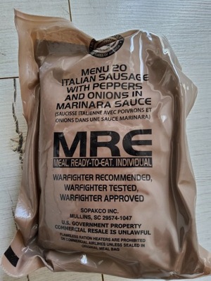 Racja żywnościowa MRE US Army Menu nr 20