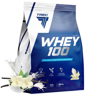 Trec Whey 100 Odżywka Białkowa WPC Wanilia 700g