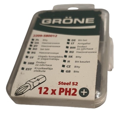 Zestaw bitów 12szt. PH2 Grone 2209-580012