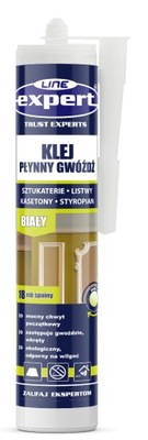 Klej montażowy uniwersalny płynny gwóźdź Expert Line 300 ml BIAŁY