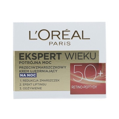 LOREAL Przeciwzmarszczkowy krem na noc 50+ 50ml