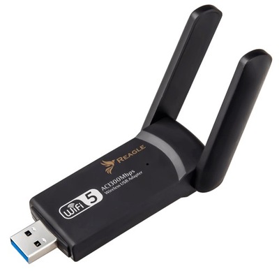 Zewnętrzna Karta Sieciowa WI-FI Adapter USB 3.2 WiFi 1300Mbps 2,4GHz 5GHz
