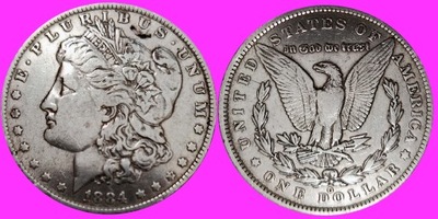 USA 1 dolar 1884 /O/ Dolar Morgana -SREBRO /1561