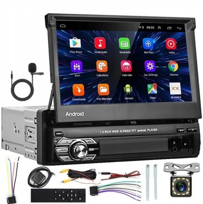 RADIO AUTOMOBILINIAI 1 DIN ANDROID GPS USB WIFI DOTYK 