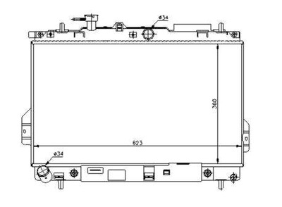 Радіатор wody hyundai matrix 01- nrf 53363 фото №1