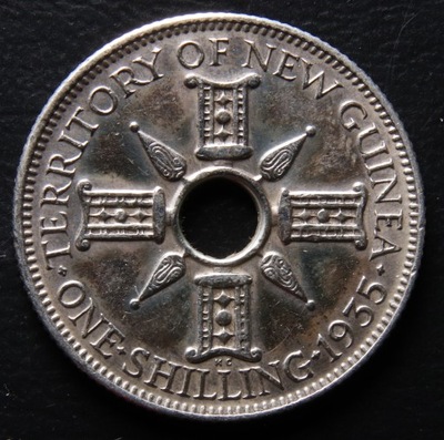 ANK NOWA GWINEA NEW GUINEA ONE SHILLING 1935 s. II-