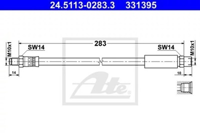 CABLE HAM.BMW E39 PARTE TRASERA ATE  