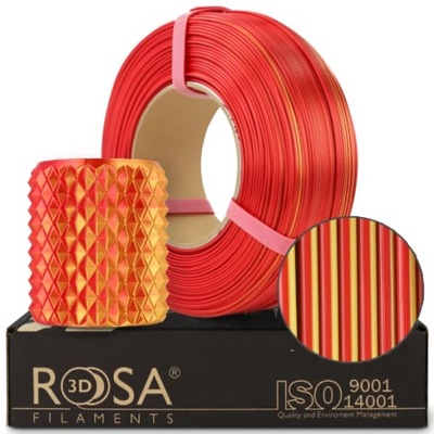 Filament Refill PLA Magic Silk Rosa3D Fire Czerwony 1kg