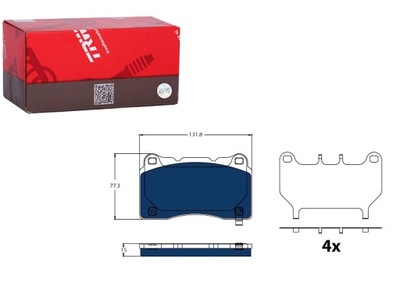 ZAPATAS DE FRENADO PARTE DELANTERA PARTE TRASERA CHEVROLET CAMARO DODGE VIPER FORD GT TESLA  