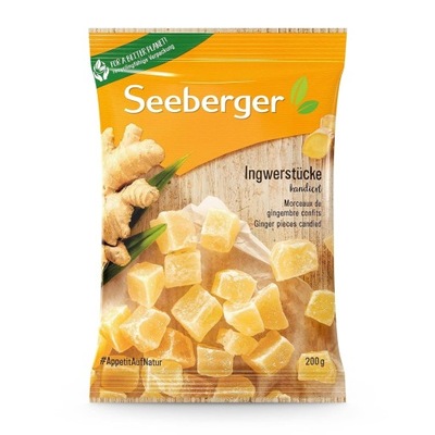 Kawałki imbiru kandyzowanego Seeberger 200g.