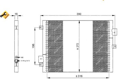 KONDENSATORIUS NRF 99657311102 99657311103 43075 17200 