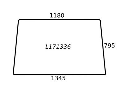 СТЕКЛО ПЕРЕДНЯЯ JOHN DEERE L112972 L171336