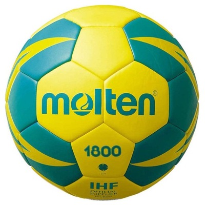Piłka ręczna Molten żółto-zielona junior 1