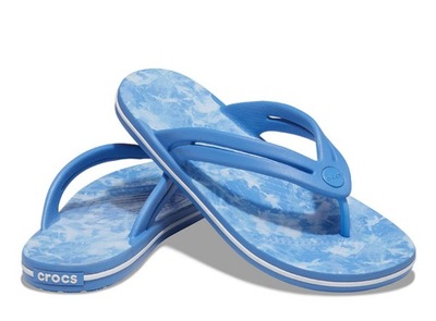 CROCS klapki japonki unisex niebieskie Tie Dye 41-42