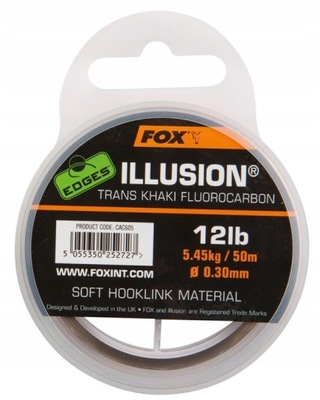 Fox Żyłka Edges Illusion Leader 0,30mm 50m