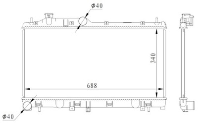 NRF 59116 RADUADOR  