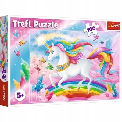 Puzzle 100 w Świecie Jednorożców 16364 Trefl