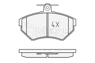Meyle 025 219 4516/pd набор тормозных колодок тормозных, тормоза дисковые фото №1