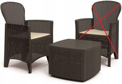 Krzesło ogrodowe + stolik Ipae Progarden