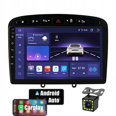 RADIO NAWIGACJA BT PEUGEOT 308 408 ANDROID 6/128GB