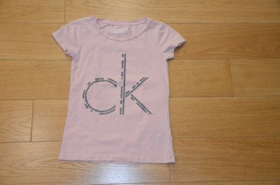 Calvin klein t-shirt r. XS pudrowy róż
