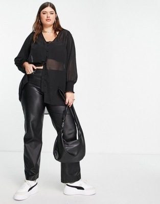 YOURS PLUS SIZE BLUZKA CZARNA KLASYCZNA 44 DUO