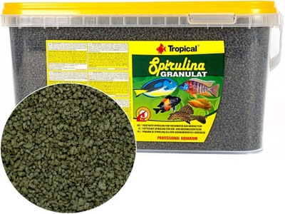 TROPICAL Spirulina Granulat 2,2kg Pokarm Roślinny