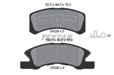 TEXTAR 2422901 КОЛОДКИ ГАЛЬМІВНІ