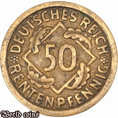 50 RENTENPFENNIG 1924 F