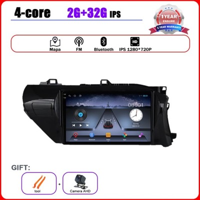 H 2G 32G CAUTO RADIO PLAYER CARPLAY BLUETOOTH PARA TOYOTA HILUX PICK UP UP A  