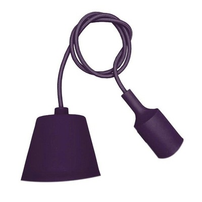 Lampa sufitowa wisząca zwis oprawa 1m E27 fiolet
