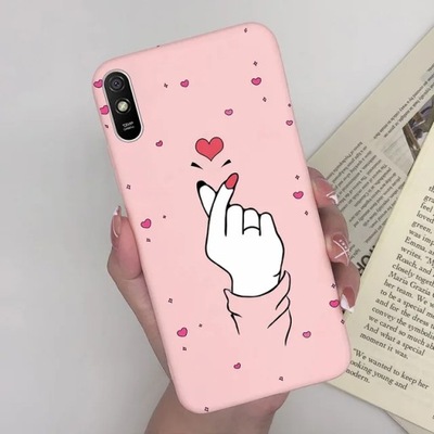 PARA XIAOMI REDMI 9A 9AT 9I PRZYPADKU KRZEMU MODY MOTYL DIBUJO SERCA TELÉFONO  