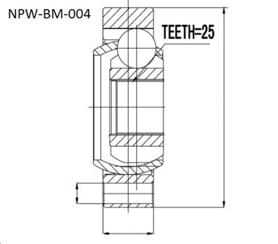 LANKSTAS VELENO PAVAROS BMW X5 E53 00-05 GALINIS 