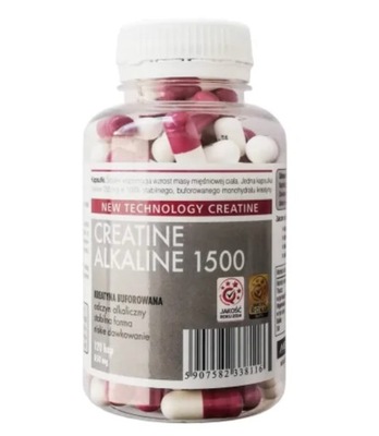 Megabol Creatine Alkaline 1500 120 kaps. KREATYNA MASA MIĘŚNIOWA SIŁA MOC