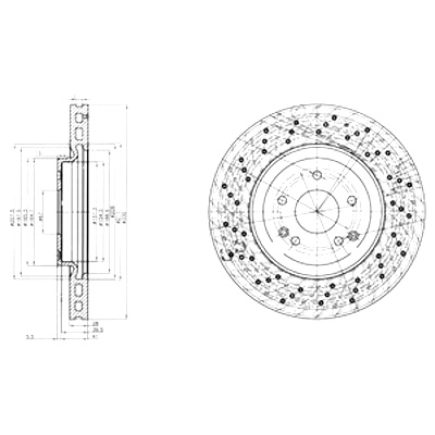 DRIVE+ ДИСКИ ТОРМОЗНЫЕ ТОРМОЗНЫЕ 2 ШТУКИ. ПЕРЕД MERCEDES CLASS C 1.8B 02-07