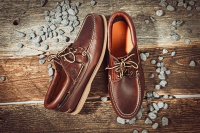 144 # TIMBERLAND # MĘSKIE SKÓRA MOKASYNY BOAT 46