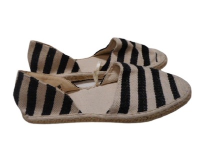 Buty Espadryle materiałowe zebra 40