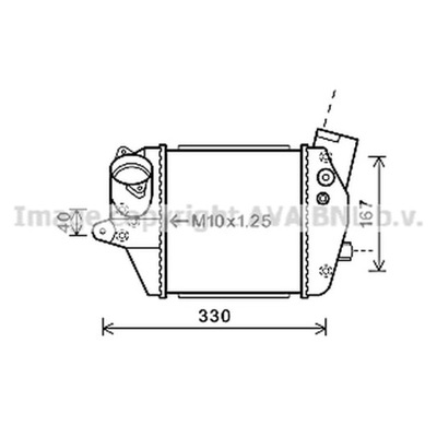 RADUADOR AIRE DE CARGA AVA QUALITY COOLING MZA4243  